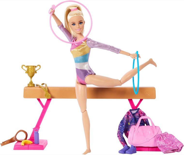 Barbie Gymnastics Doll & Playset